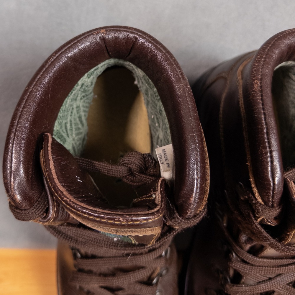 LL Bean Cresta Hiking Boots Womens 8.5 Brown Gore-Tex Vibram Leather Italy - Picture 2 of 9